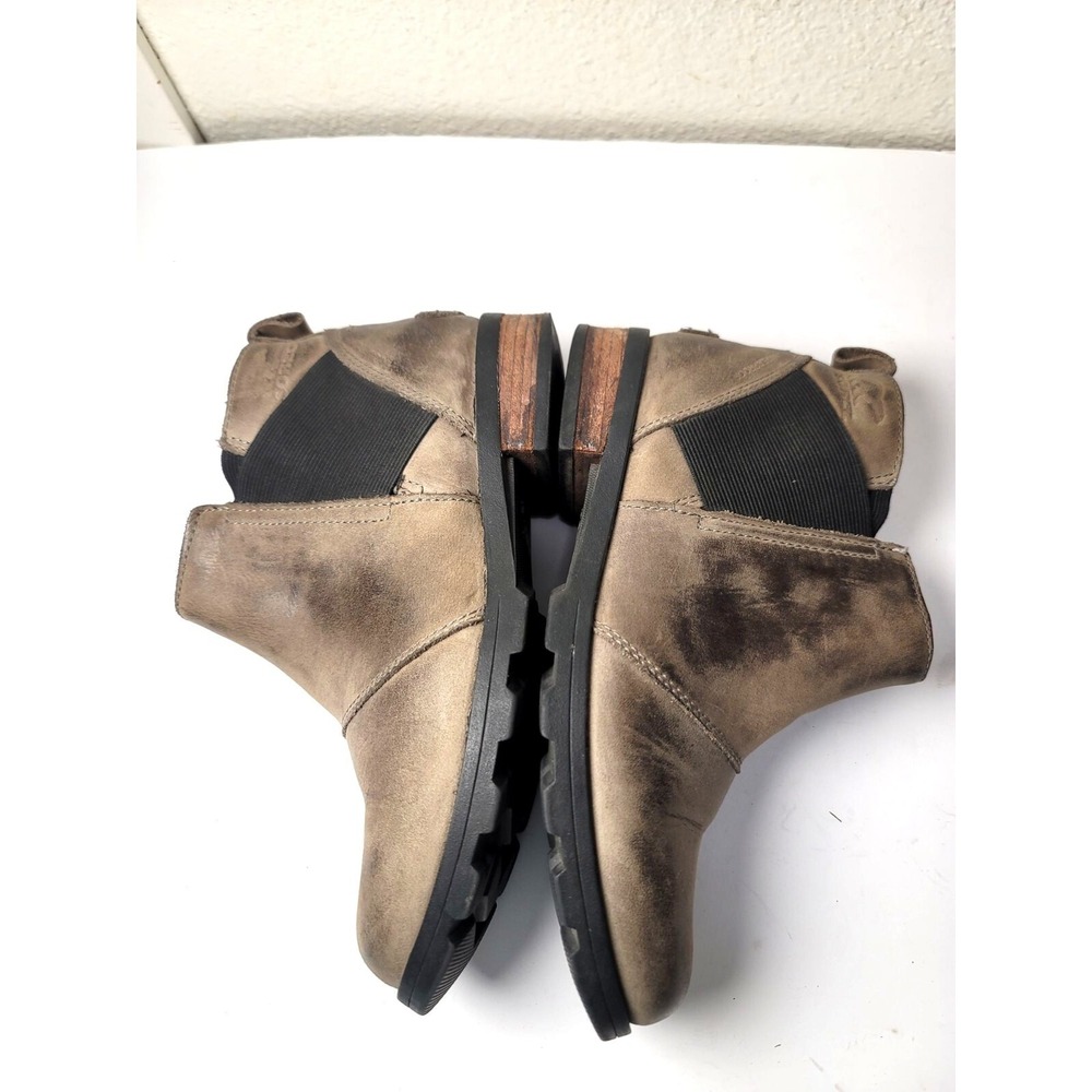 Sorel Women's Leather Chelsea Ankle Pull On Boots Size‎ 6 Gray & Black - Picture 8 of 14